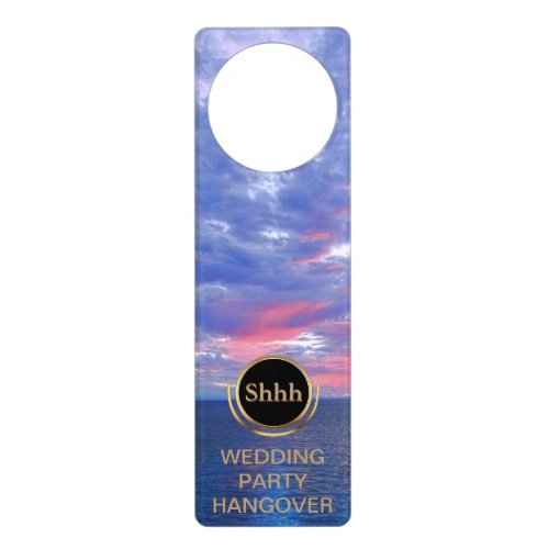 Shh Do Not Disturb Wedding Sign Ocean Sunset