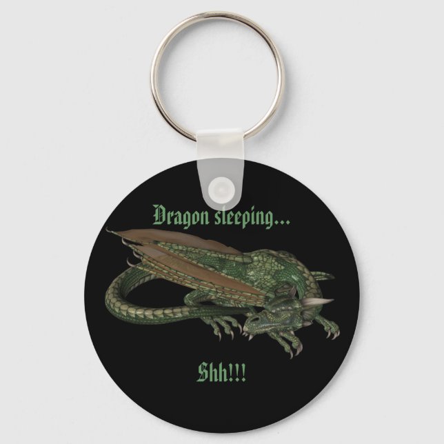 Shh!!!, Dragon sleeping... Keychain (Front)
