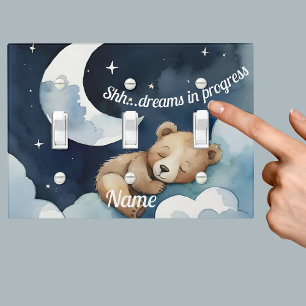 Shh... Dreams in Progress Sleeping Bear Light Switch Cover