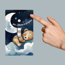 Shh... Dreams in Progress Sleeping Bear  Light Switch Cover