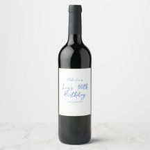 shh its a 30th birthday name date blue simple mini