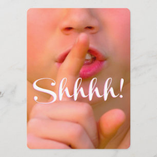 Shh! It's a Special Elegant Surprise party Invitation