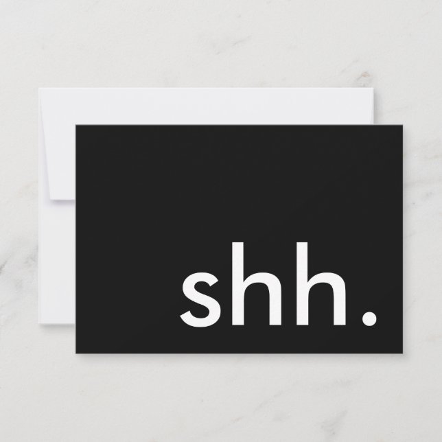 shh. it's a surprise party! invitation (Front)