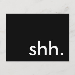 shh. it's a surprise party! invitation postcard