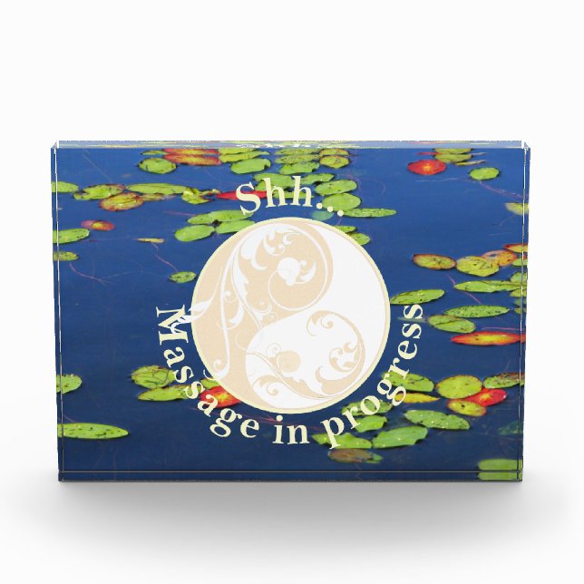 Shh  Massage in Progress Acrylic Award (Front)