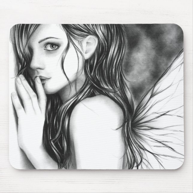 Shh Now Fairy Fae Mouse Pad (Front)