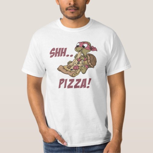Shh Pizza Animals Tee T_Shirt Design