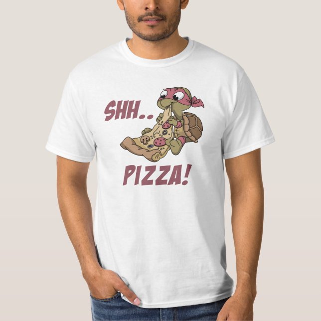 Shh Pizza! Animals Tee T-Shirt Design (Front)