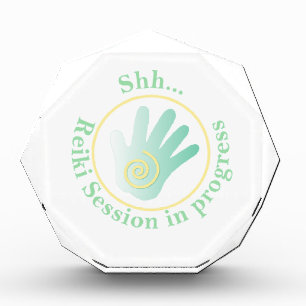 Shh Reiki Session in Progress Acrylic Award