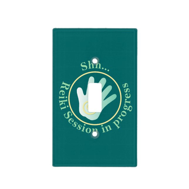 Shh  Reiki Session in Progress Light Switch Cover (Front)