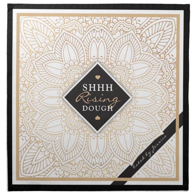 Shh Rising Dough Artisan Baker Dough Cover & Cloth Napkin (Front)