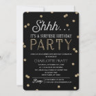 Shh Surprise Birthday Party Faux Glitter Confetti