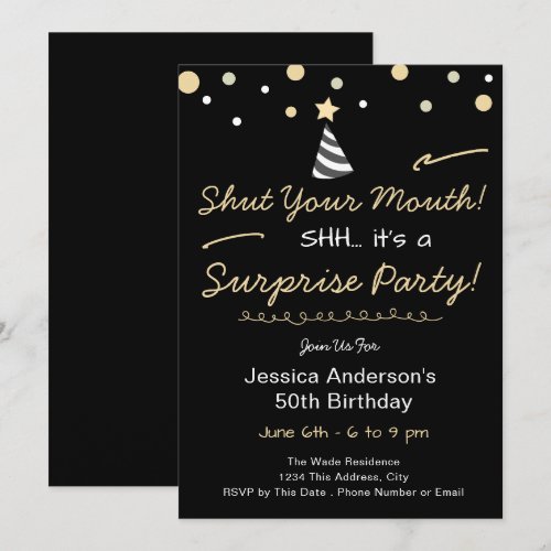 Shh Surprise Birthday Party
