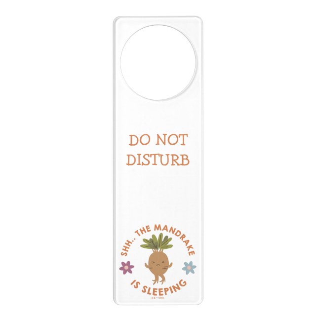 Shh.. The Mandrake Is Sleeping Door Hanger (Front)