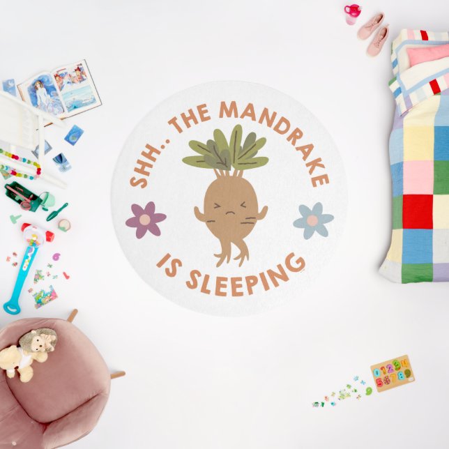Shh.. The Mandrake Is Sleeping Outdoor Rug (Insitu (Babyroom))