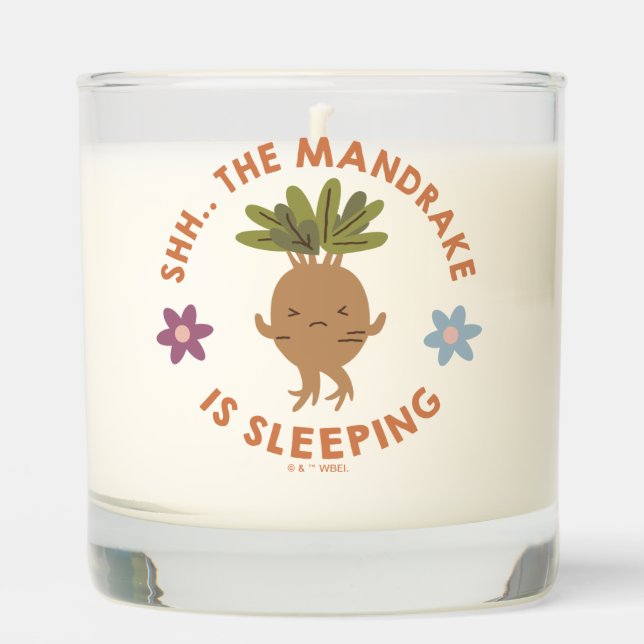Shh.. The Mandrake Is Sleeping Scented Candle (Front)