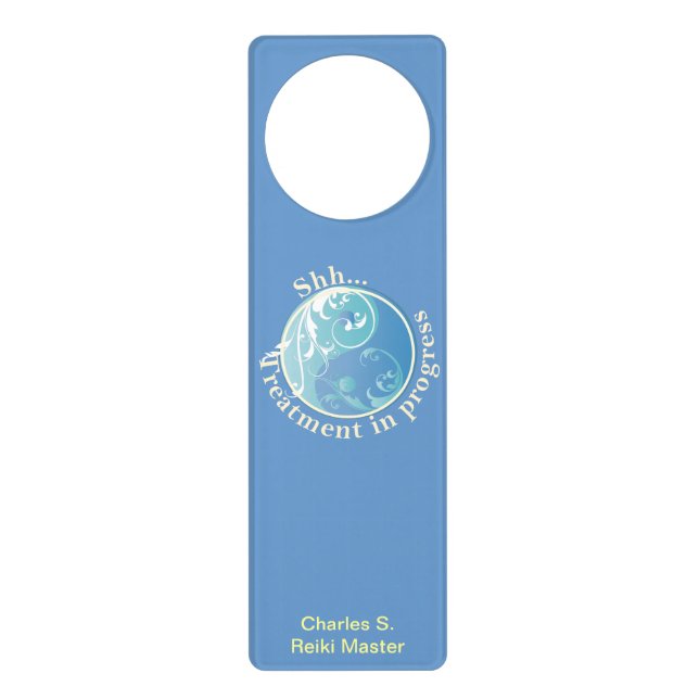 Shh  Treatment in Progress Door Hanger (Front)