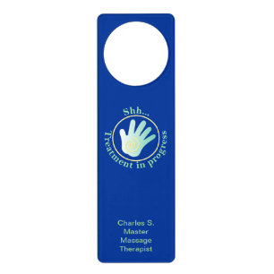 Shh Treatment in Progress with Energy Hand Door Hanger