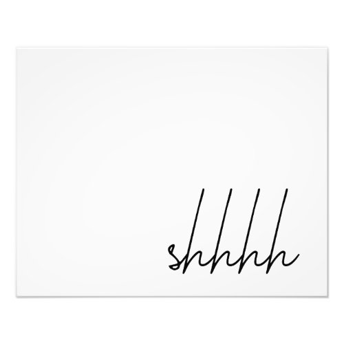 Shhh 12x16 Framable Poster Print Wall Art