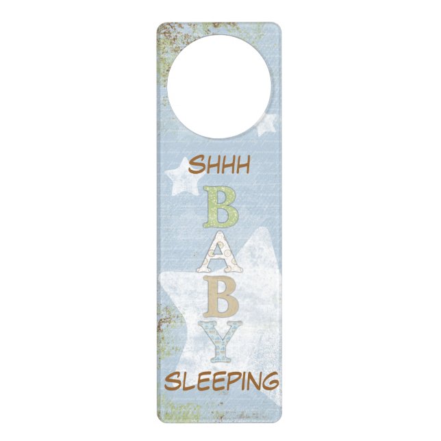 Shhh Baby Sleeping Door Hanger (Front)