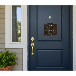 Shhh... Baby Sleeping Zone - Do Not Disturb Door Sign
