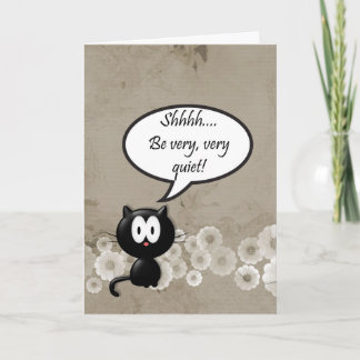 Shhh, Be very, very quiet!  Party Invitation