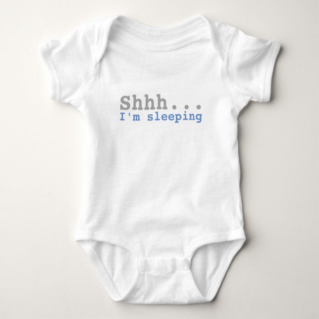 Shhh I'm sleeping | Funny Baby Bodysuit (Front)