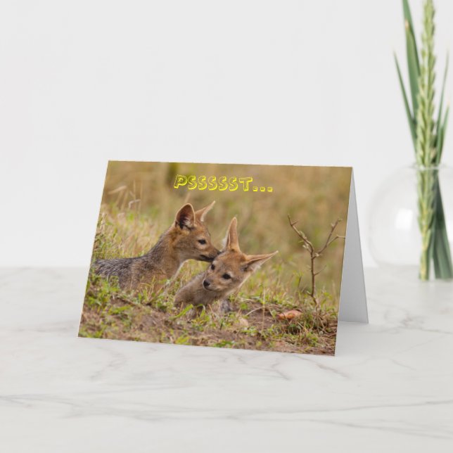 Shhh...it's a secret greeting card (Front)