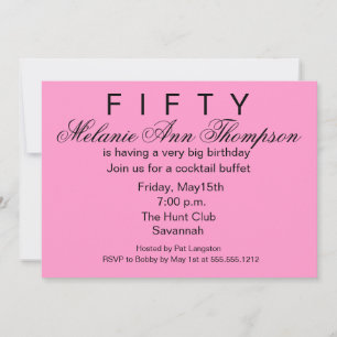 Shhh, It's a Surprise 50th Birthday Invitation