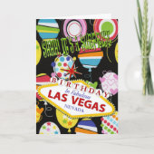 SHHH! IT'S A SURPRISE BIRTHDAY IN LAS VEGAS CARD | Zazzle