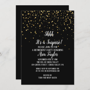 Black Farewell Party Invitations & Invitation Templates | Zazzle