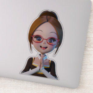 Shhh! Librarian on Duty Sticker Adorable Gift