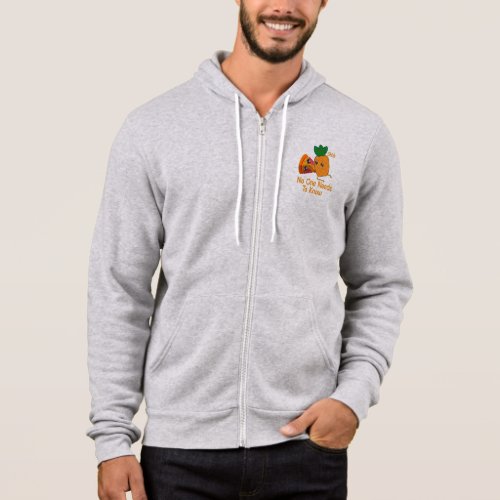 shhh no one needs to know Funny Pineapple Pizza Hoodie