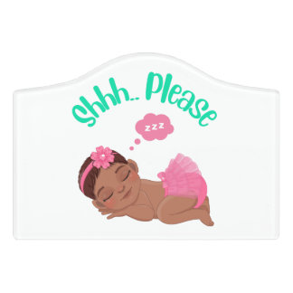 Shhh.. Please, Baby Sleeping Wall Decor Door Sign