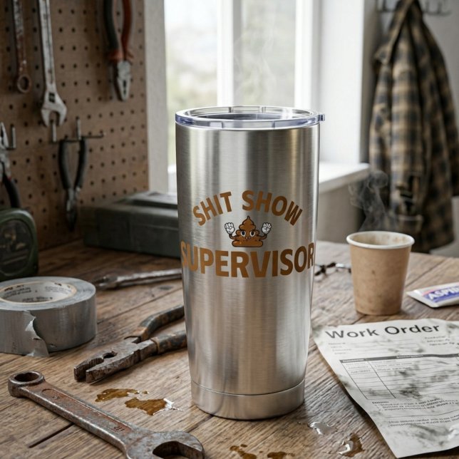 Shhh Show Supervisor Funny Thermal Tumbler (Creator Uploaded)