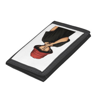 shhh, silence please, quiet please,wallet  tri-fold wallet
