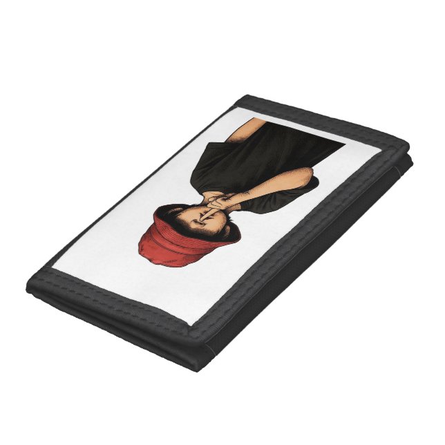 shhh, silence please, quiet please,wallet  trifold wallet (Bottom)