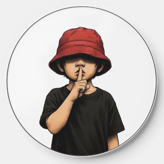 Shhh Silence Please Wireless Charger (Front)