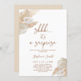 Surprise baby shower sales invitations