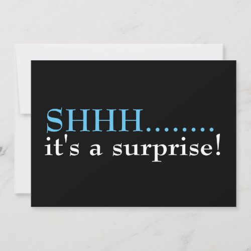 Shhh Surprise Seventieth Birthday Party  Invitation