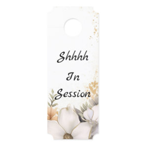Shhhh In Session Therapist Office Door Sign Hanger