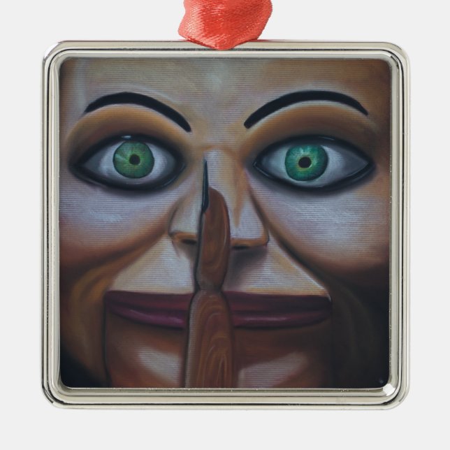 Shhhhh Metal Ornament (Front)