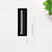 Shhhhhhhh Bookmark to Customize (Desk)