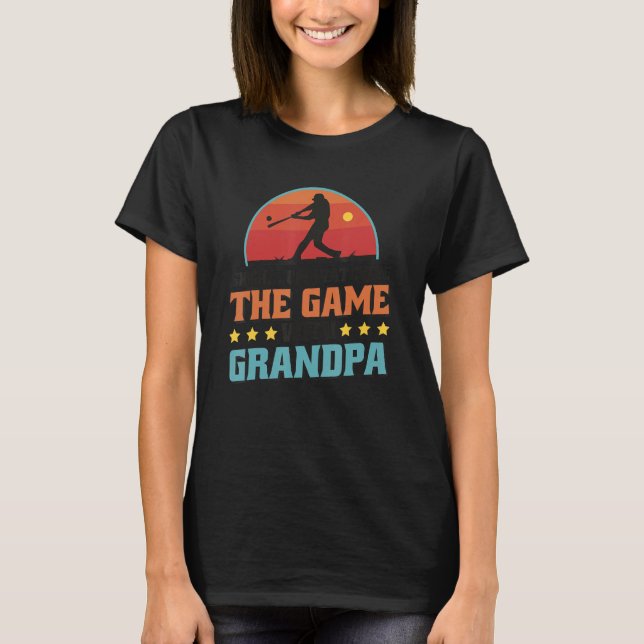 Shhhu2026 I'M Watching The Game With Grandpa, Base T-Shirt (Front)