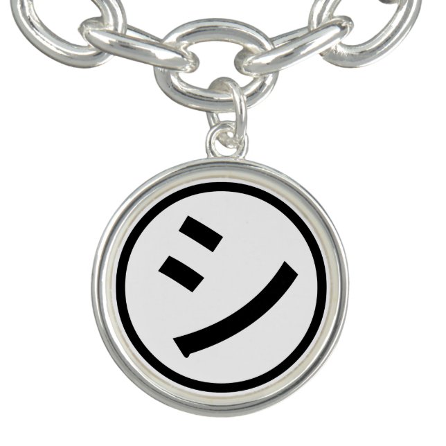 ㋛ Shi Kana Katakana Smiling Emoji / Emoticon Bracelet (Design)