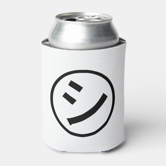 ㋛ Shi Kana Katakana Smiling Emoji / Emoticon Can Cooler (Can Front)