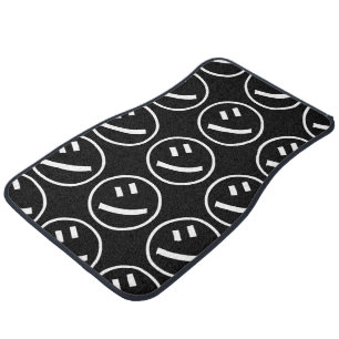 ㋛ Shi Kana Katakana Smiling Emoji / Emoticon Car Floor Mat
