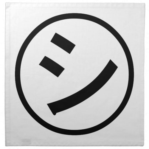  Shi Kana Katakana Smiling Emoji  Emoticon Cloth Napkin