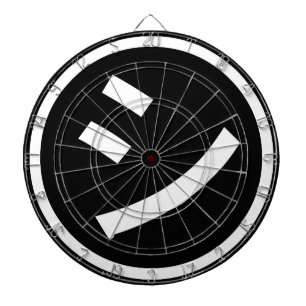 ㋛ Shi Kana Katakana Smiling Emoji / Emoticon Dart Board