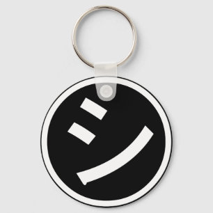 ㋛ Shi Kana Katakana Smiling Emoji / Emoticon Keychain